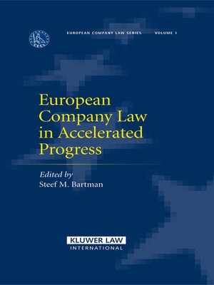 cover image of European Company Law in Accelerated Progress